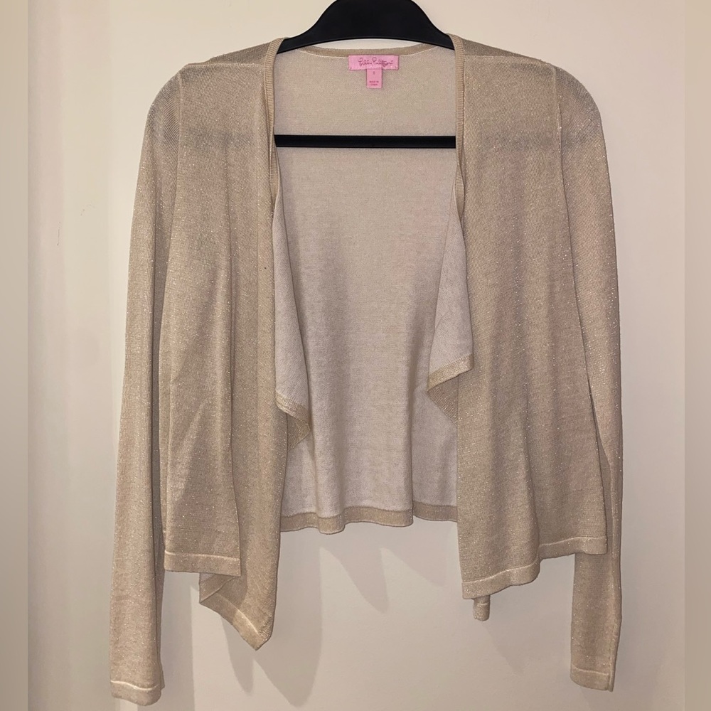 Gold Lily Pulitzer Cardigan
